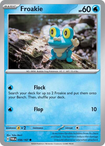 Froakie (SV06: Twilight Masquerade) Light Play Reverse Holofoil