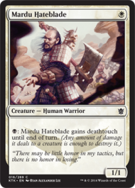 Mardu Hateblade (Khans of Tarkir) Light Play