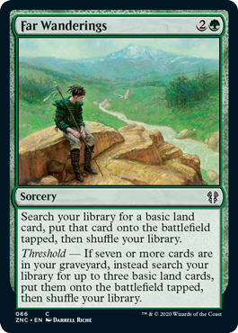 Far Wanderings (Commander 2020 Zendikar Rising) Damaged / Poor