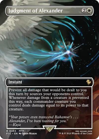 Judgment of Alexander (Borderless) (Commander: FINAL FANTASY) Near Mint Foil