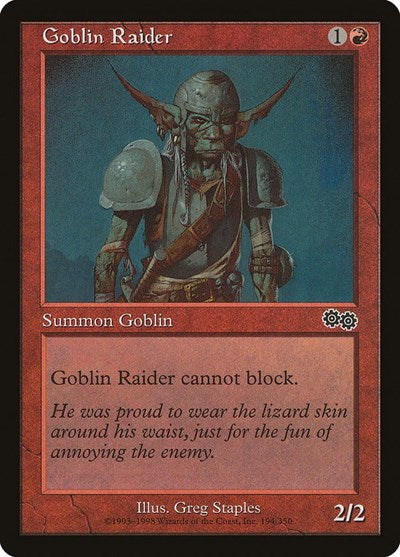 Goblin Raider (Urza's Saga) Medium Play