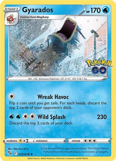 Gyarados (Pokemon GO) Light Play Holofoil