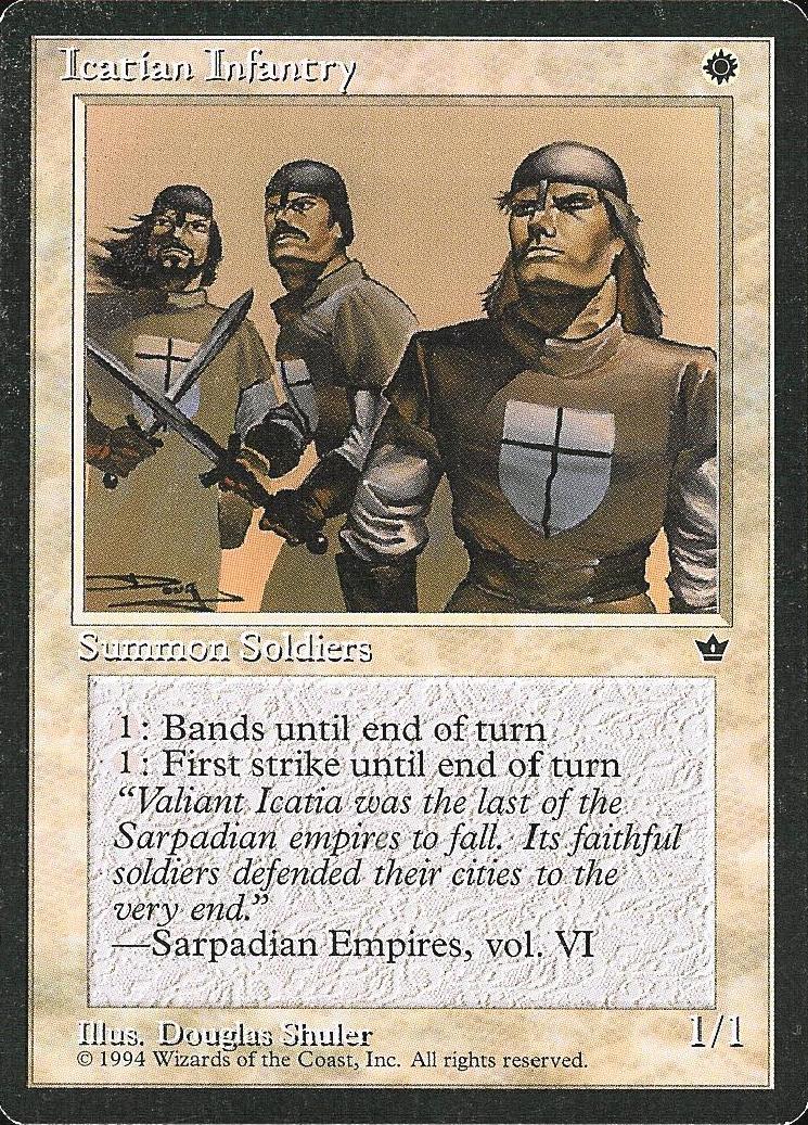 Icatian Infantry (Shuler) (Fallen Empires) Light Play