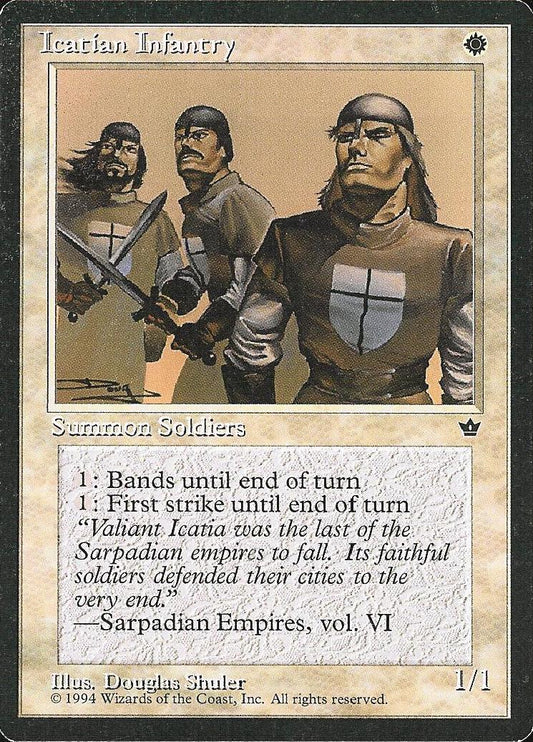 Icatian Infantry (Shuler) (Fallen Empires) Light Play