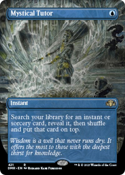 Mystical Tutor (Borderless) (Dominaria Remastered) Light Play Foil