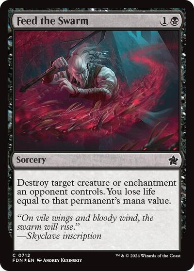Feed the Swarm (Foundations) Light Play Foil