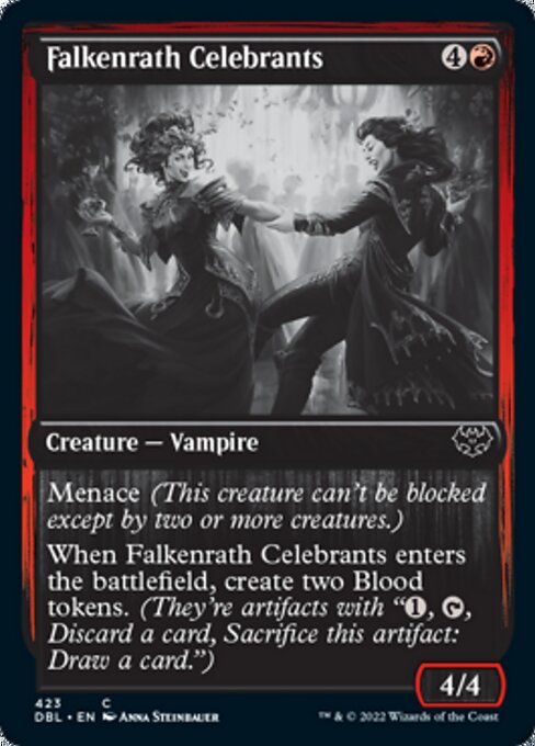 Falkenrath Celebrants (Innistrad: Double Feature) Light Play