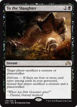 To the Slaughter (Shadows Over Innistrad) Light Play