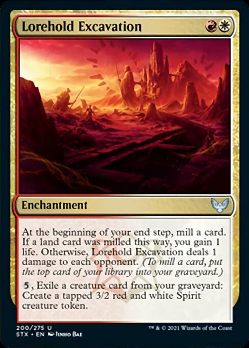 Lorehold Excavation (Strixhaven) Light Play Foil