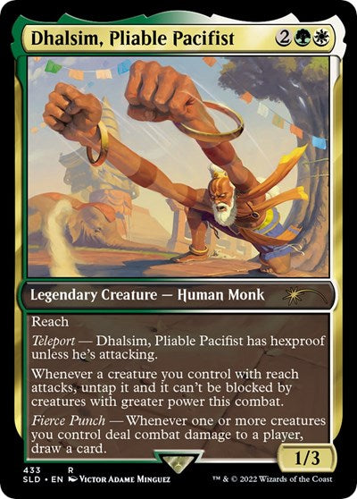 Dhalsim, Pliable Pacifist (Secret Lair) Light Play Foil
