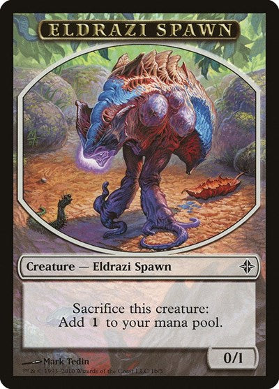 Eldrazi Spawn Token (1b) (Rise of the Eldrazi) Medium Play