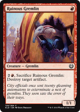 Ruinous Gremlin (Kaladesh) Light Play