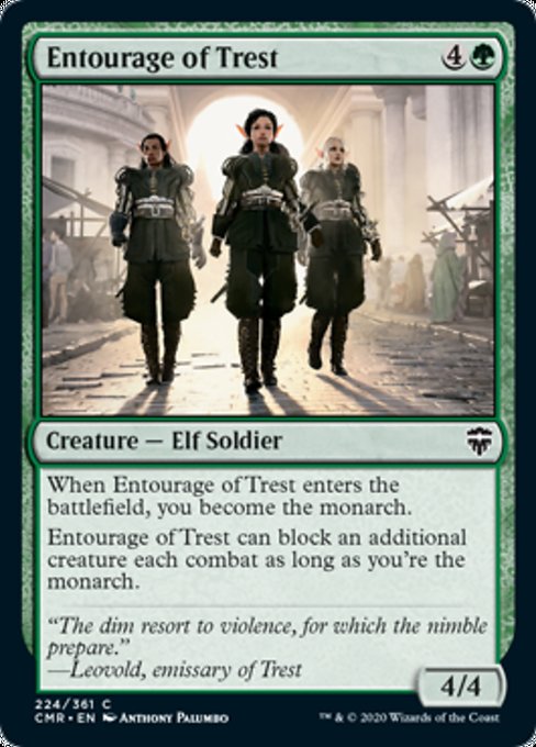 Entourage of Trest (Commander Legends) Damaged / Poor