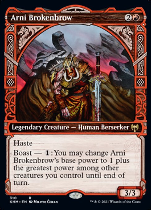 Arni Brokenbrow (Showcase) (Kaldheim) Light Play