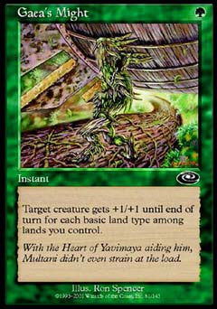 Gaea's Might (Planeshift) Light Play