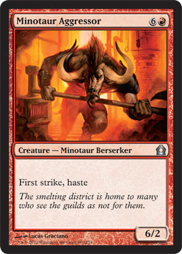 Minotaur Aggressor (Return to Ravnica) Light Play