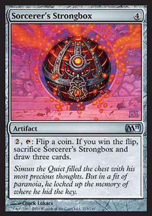 Sorcerer's Strongbox (Magic 2011 Core Set) Light Play