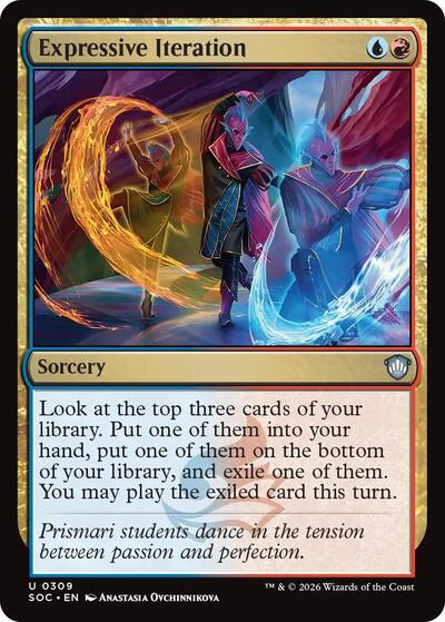 Expressive Iteration (Commander: Secrets of Strixhaven) Light Play
