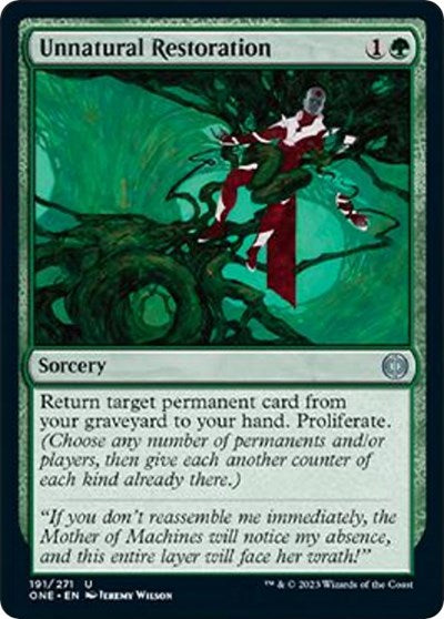 Unnatural Restoration (Phyrexia: All Will Be One) Light Play