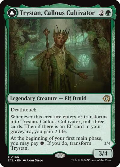 Trystan, Callous Cultivator (Lorwyn Eclipsed) Light Play Foil