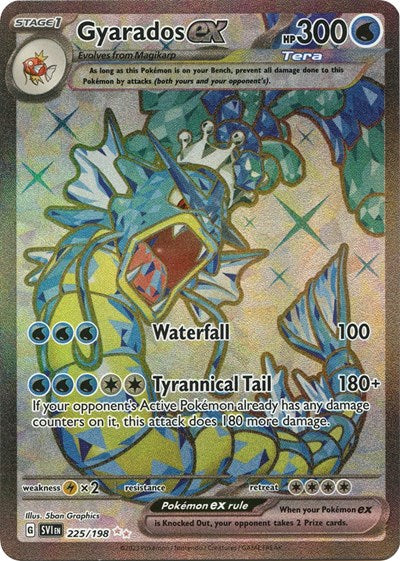 Gyarados ex - 225 (Scarlet and Violet: Base Set) Near Mint Holofoil