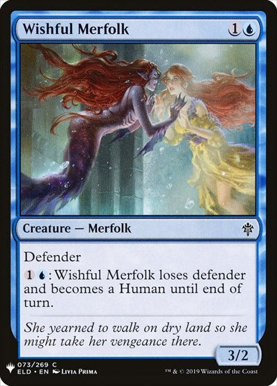 Wishful Merfolk (Mystery Booster) Light Play