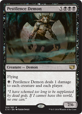 Pestilence Demon (Commander 2014 Edition) Light Play