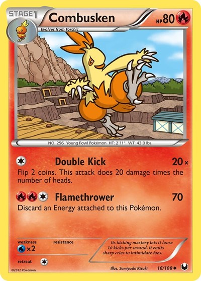 Combusken (Dark Explorers) Light Play