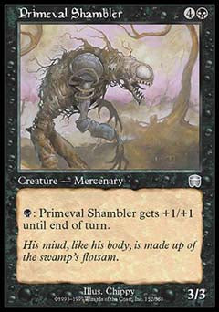 Primeval Shambler (Mercadian Masques) Light Play
