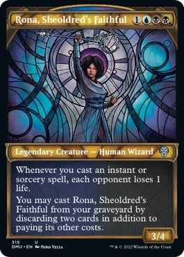 Rona, Sheoldred's Faithful (Showcase) (Dominaria United) Light Play