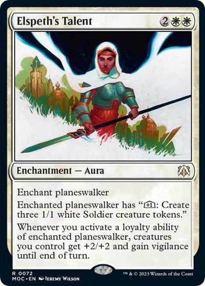 Elspeth's Talent (Commander: March of the Machine) Light Play