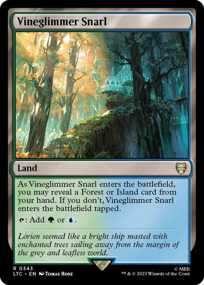 Vineglimmer Snarl (Commander: The Lord of the Rings: Tales of Middle-earth) Light Play