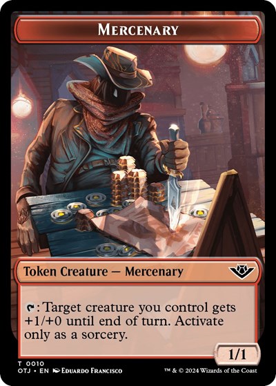 Mercenary Token (Outlaws of Thunder Junction) Light Play