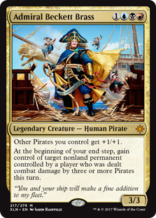 Admiral Beckett Brass (Ixalan) Light Play