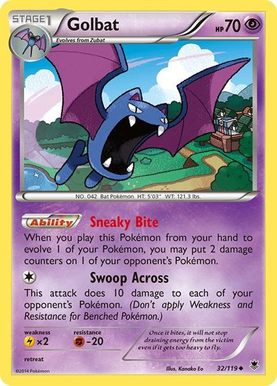 Golbat (XY - Phantom Forces) Medium Play