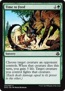 Time to Feed (Duel Decks: Kiora vs Elspeth) Light Play