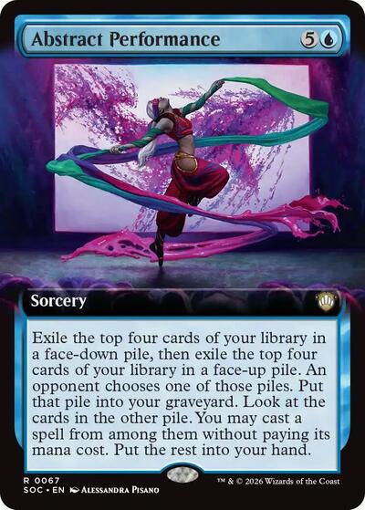 Abstract Performance (Extended Art) (Commander: Secrets of Strixhaven) Light Play