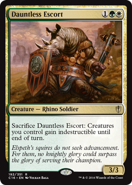 Dauntless Escort (Commander 2016 Edition) Light Play
