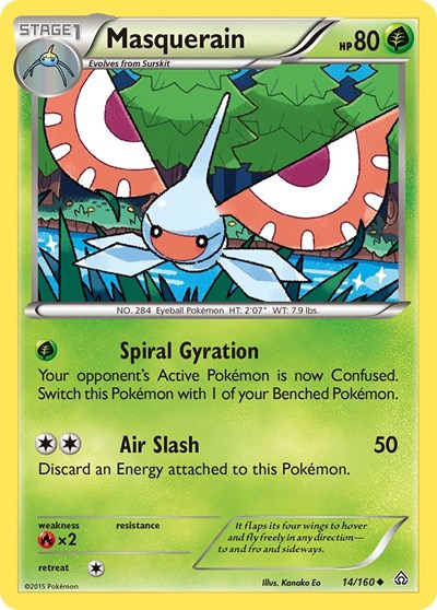 Masquerain (XY - Primal Clash) Light Play