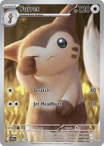 Furret - 168 (SV09: Journey Together) Light Play Holofoil