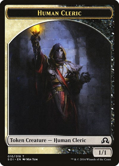 Human Cleric Token (Shadows Over Innistrad) Light Play