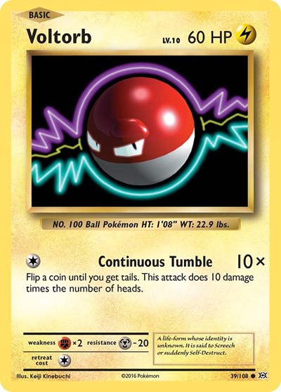 Voltorb (XY - Evolutions) Damaged / Poor Reverse Holofoil