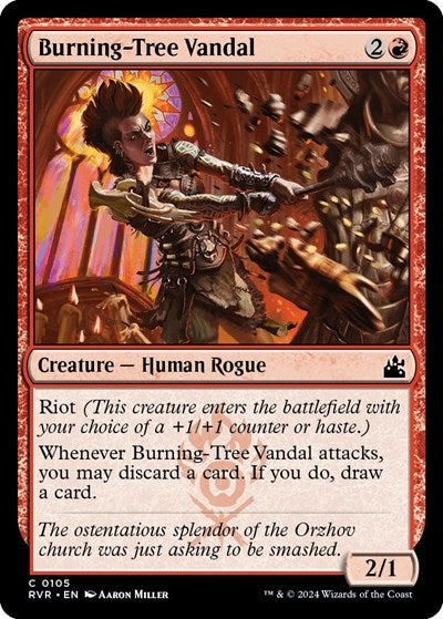 Burning-Tree Vandal (Ravnica Remastered) Light Play