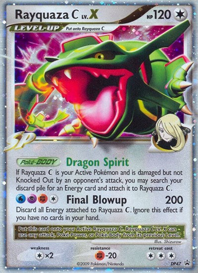 Rayquaza C LV.X - DP47 (Diamond and Pearl Promos) Damaged / Poor Holofoil