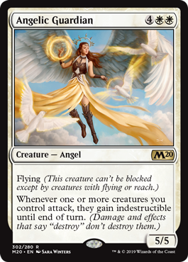 Angelic Guardian (Magic 2020 Core Set) Light Play