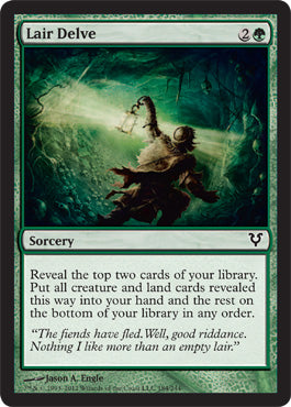 Lair Delve (Avacyn Restored) Light Play