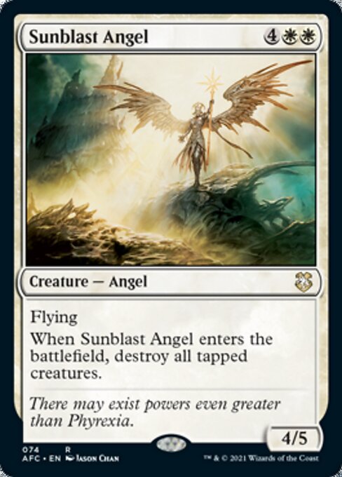 Sunblast Angel (Commander 2021 Forgotten Realms) Light Play