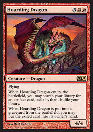 Hoarding Dragon (Magic 2011 Core Set) Light Play