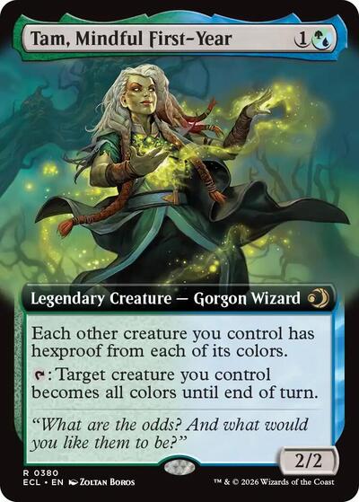 Tam, Mindful First-Year (Extended Art) (Lorwyn Eclipsed) Near Mint Foil
