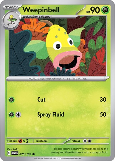 Weepinbell (Scarlet and Violet: 151) Light Play